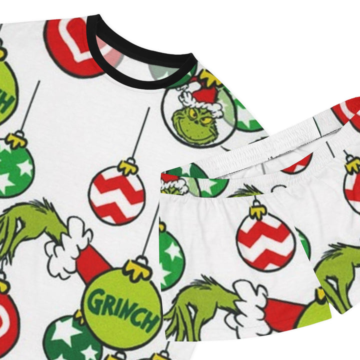 Grinch Women's Short Pajama Set (AOP)