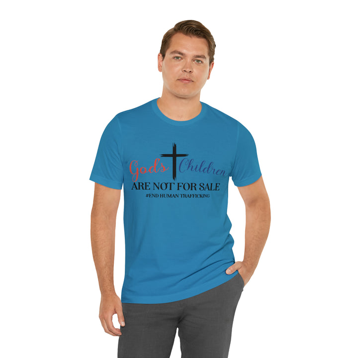 End Human trafficking-Unisex Jersey Short Sleeve Tee