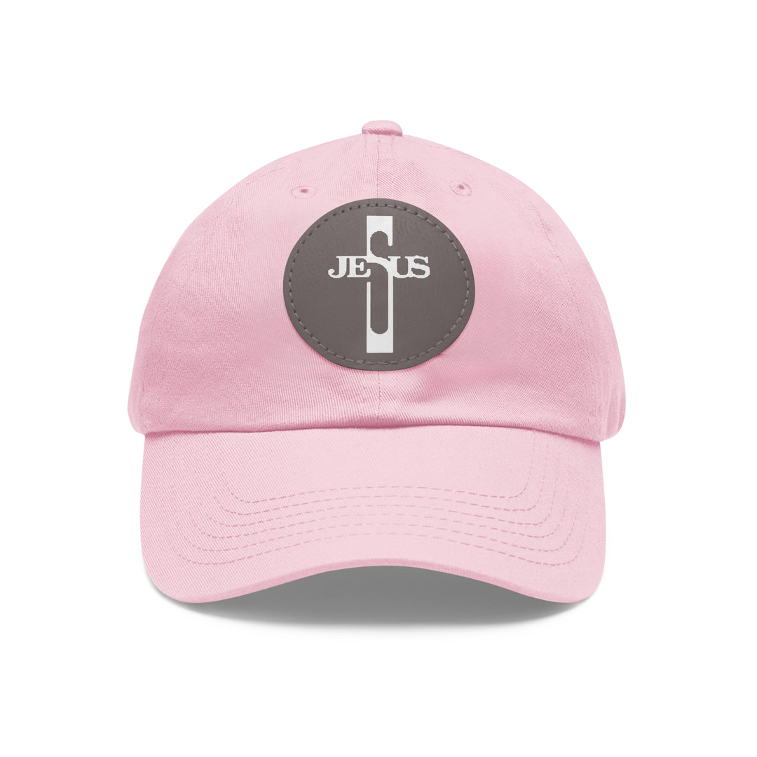 Jesus Hat with Leather Patch (Round)
