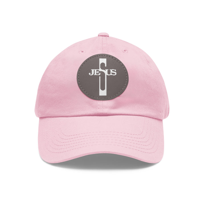 Jesus Hat with Leather Patch (Round)