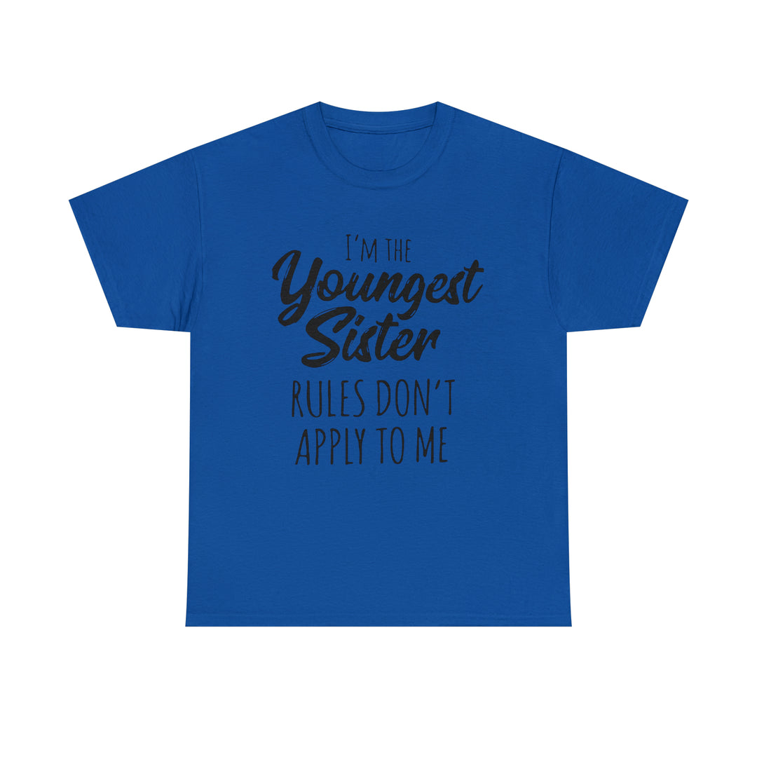 IM THE YOUNGEST=Unisex Heavy Cotton Tee
