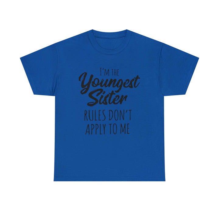 IM THE YOUNGEST=Unisex Heavy Cotton Tee