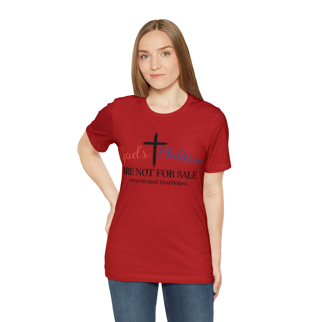 End Human trafficking-Unisex Jersey Short Sleeve Tee