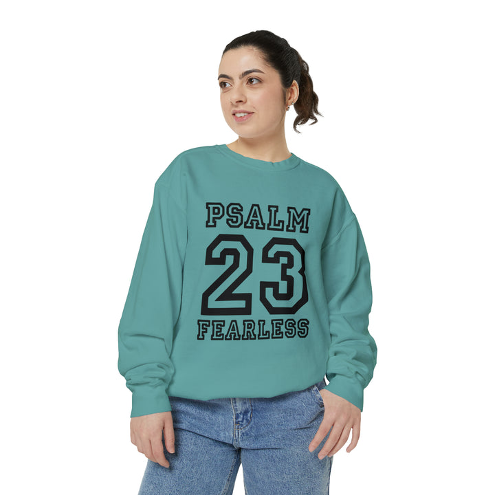 Psalm 23 Unisex Garment-Dyed Sweatshirt
