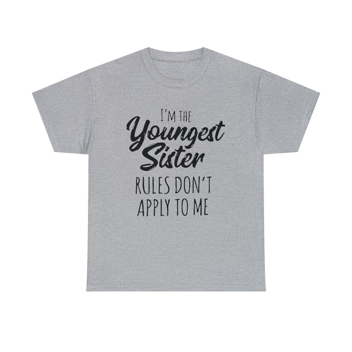 IM THE YOUNGEST=Unisex Heavy Cotton Tee