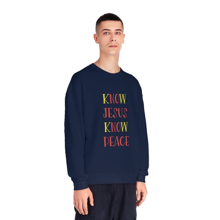 Know Jesus-Unisex NuBlend® Crewneck Sweatshirt