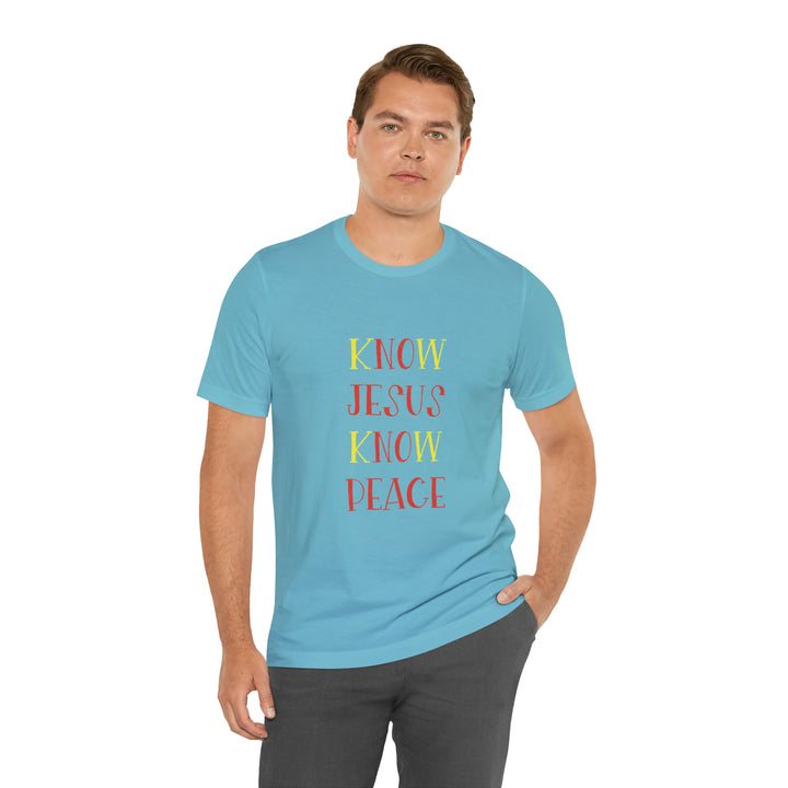 Know Jesus-Unisex Jersey Short Sleeve Tee