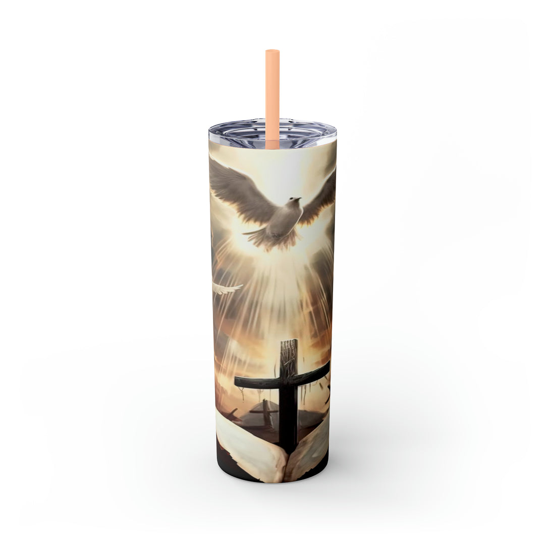 Skinny Tumbler with Straw, 20oz