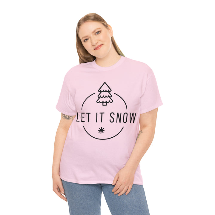 LET IT SNOW=Unisex Heavy Cotton Tee