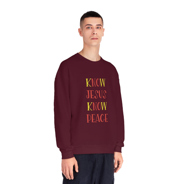 Know Jesus-Unisex NuBlend® Crewneck Sweatshirt