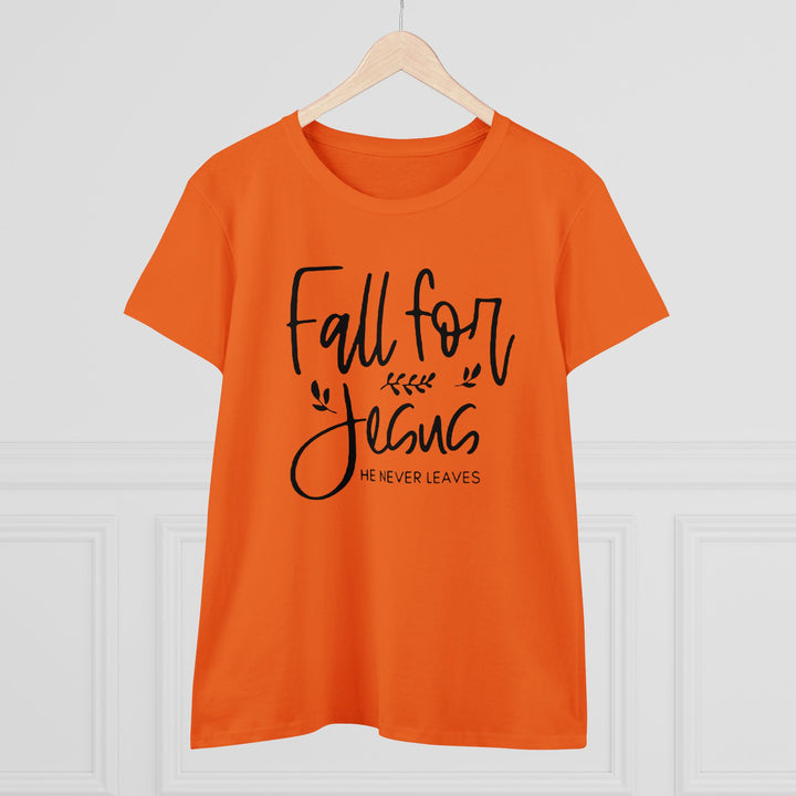 Fall For Jesus Women's Midweight Cotton Tee