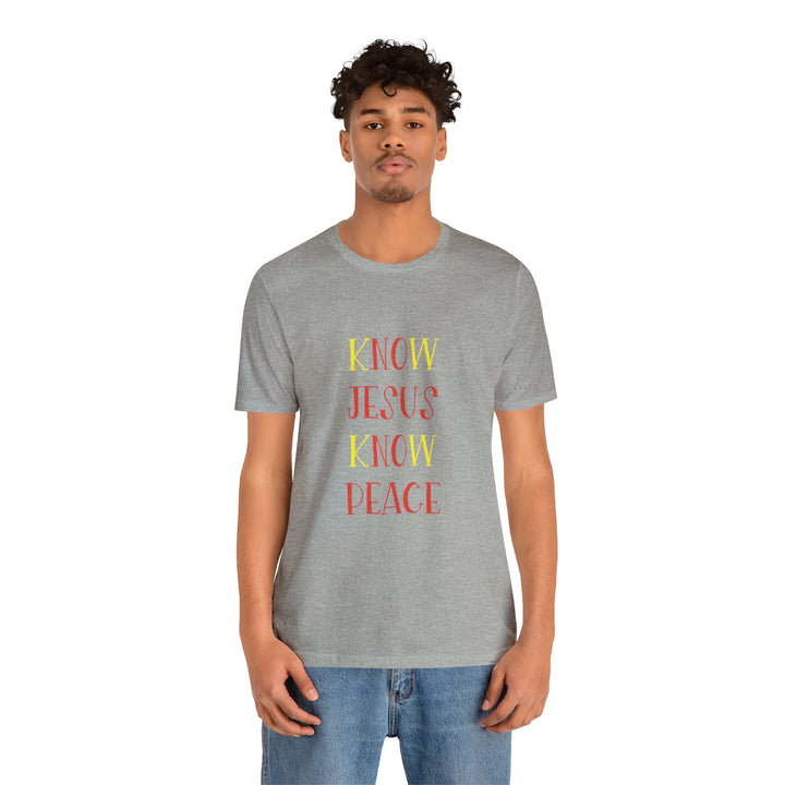 Know Jesus-Unisex Jersey Short Sleeve Tee