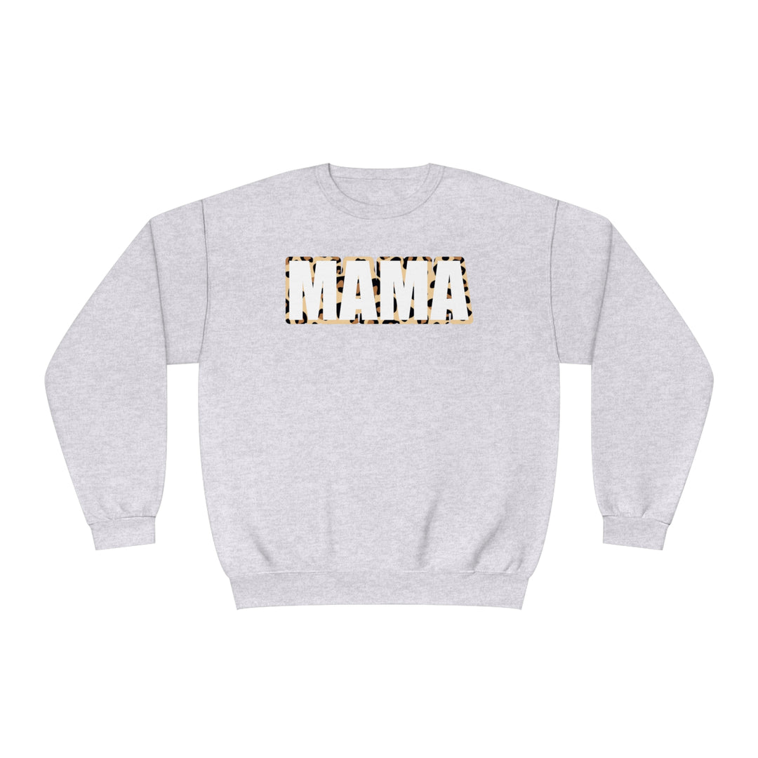white leopard MAMA Unisex NuBlend® Crewneck Sweatshirt
