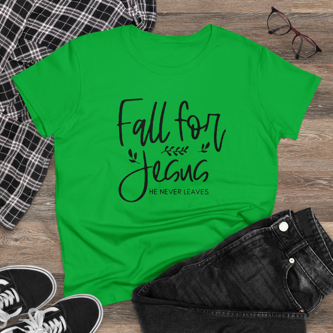 Fall For Jesus Women's Midweight Cotton Tee