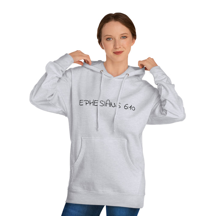 PUT ON THE FULL ARMOR OF GOD=Unisex Hooded Sweatshirt