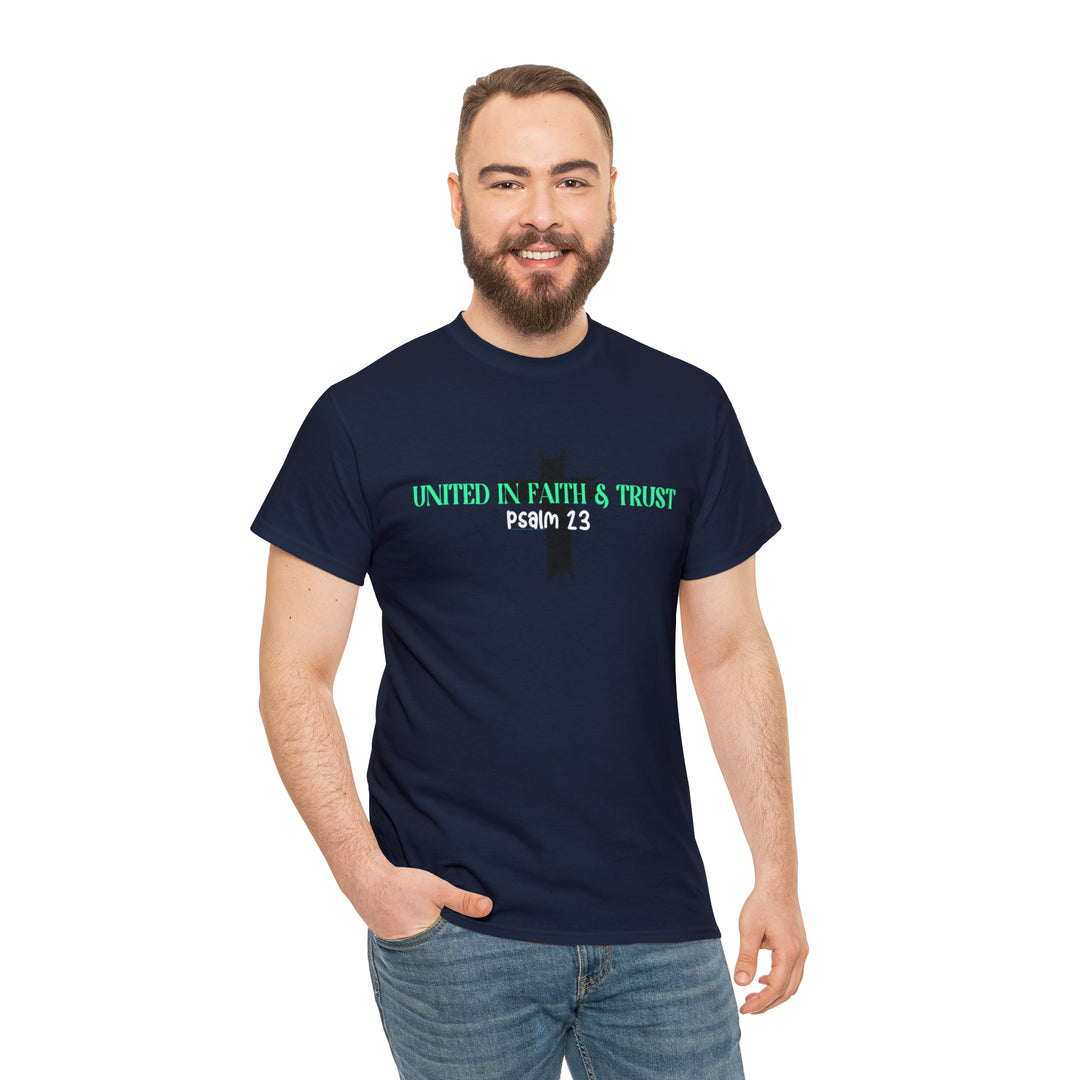 UNITED IN FAITH & TRUST-Unisex Heavy Cotton Tee