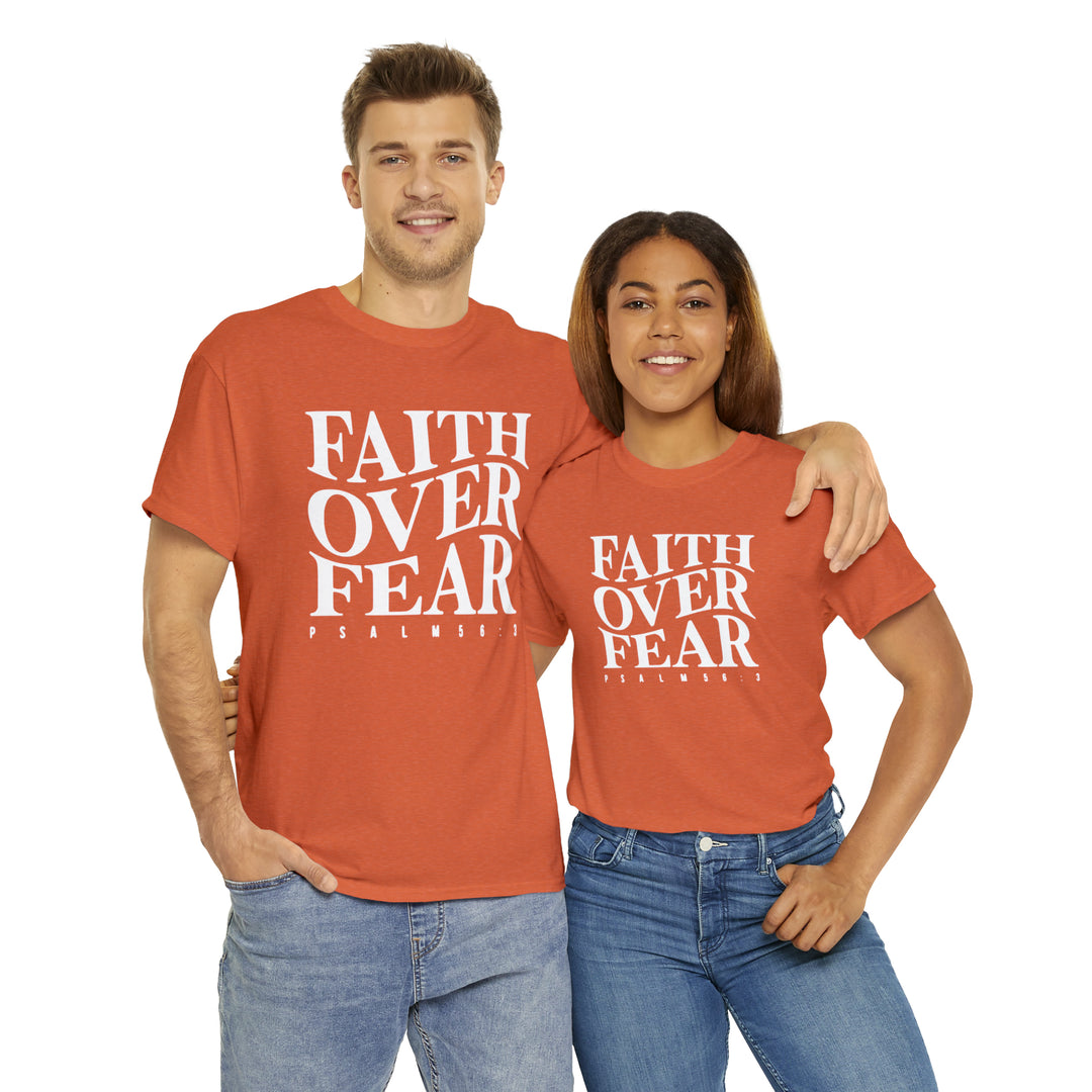 Faith Over Fear-Unisex Heavy Cotton Tee