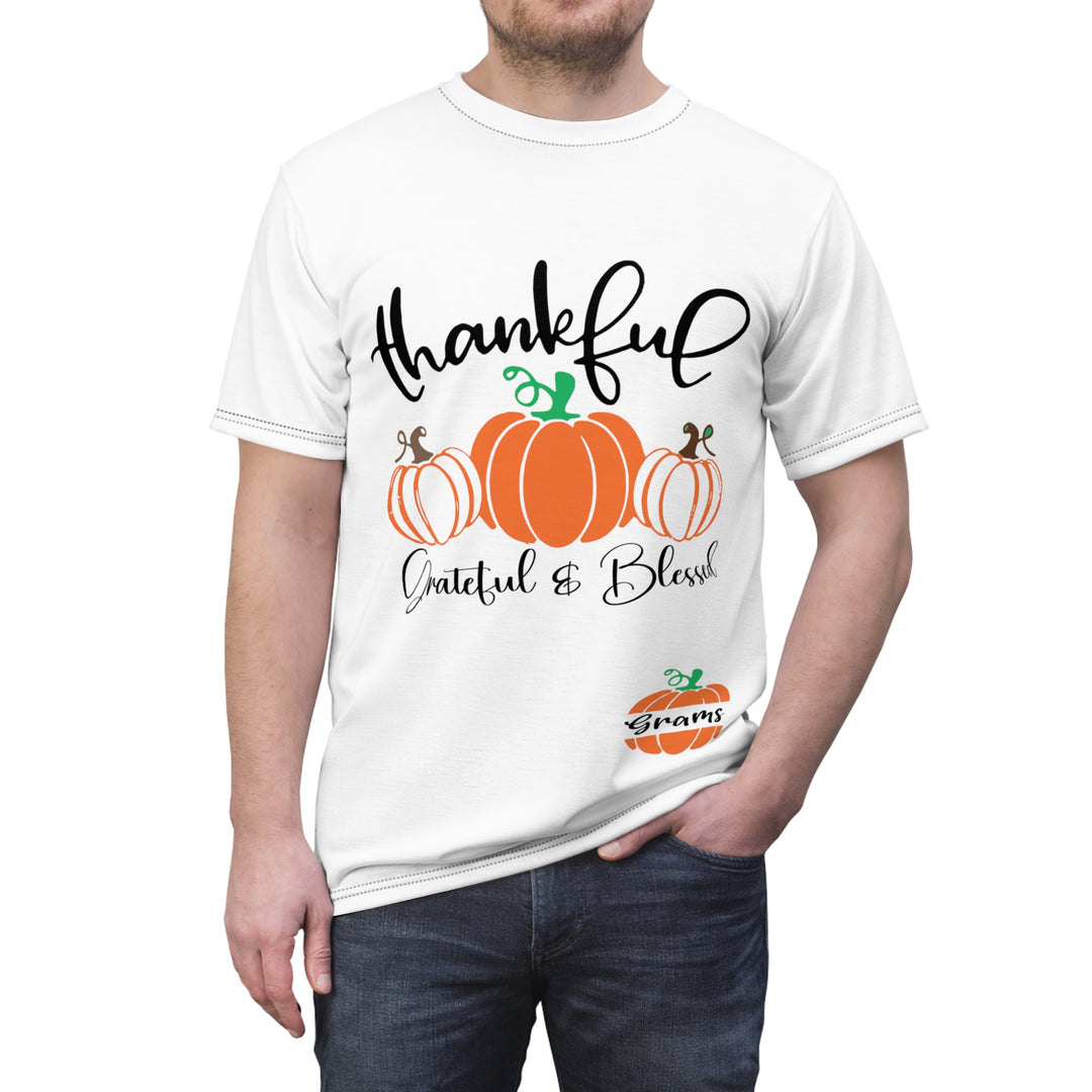 Thankful grams=Unisex Cut & Sew Tee (AOP)