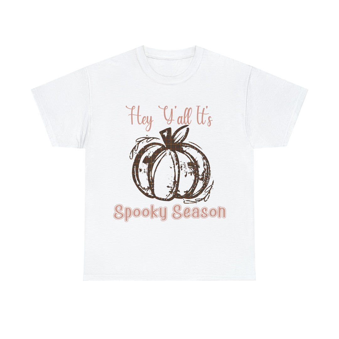 Hey Yall its spooky season-Unisex Heavy Cotton Tee