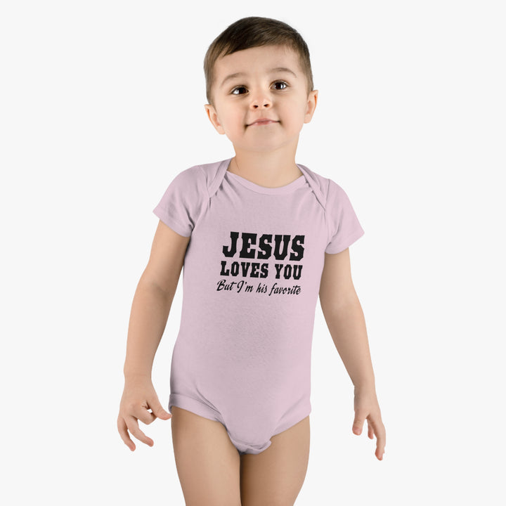 Jesus Loves You-Baby Short Sleeve Onesie®