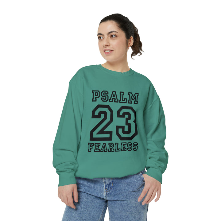 Psalm 23 Unisex Garment-Dyed Sweatshirt