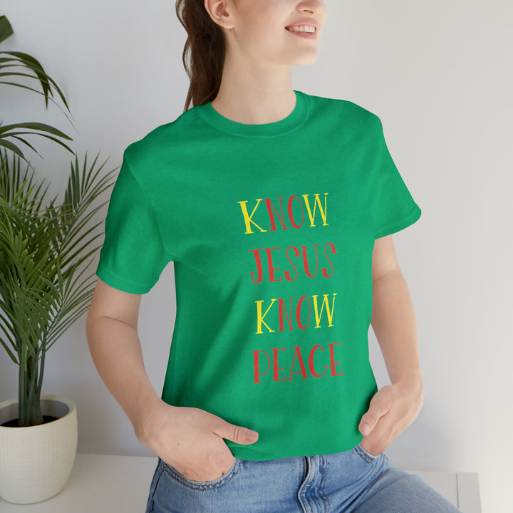 Know Jesus-Unisex Jersey Short Sleeve Tee