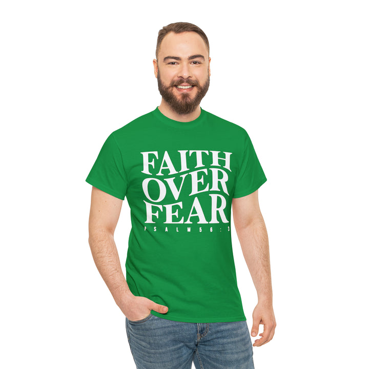 Faith Over Fear-Unisex Heavy Cotton Tee