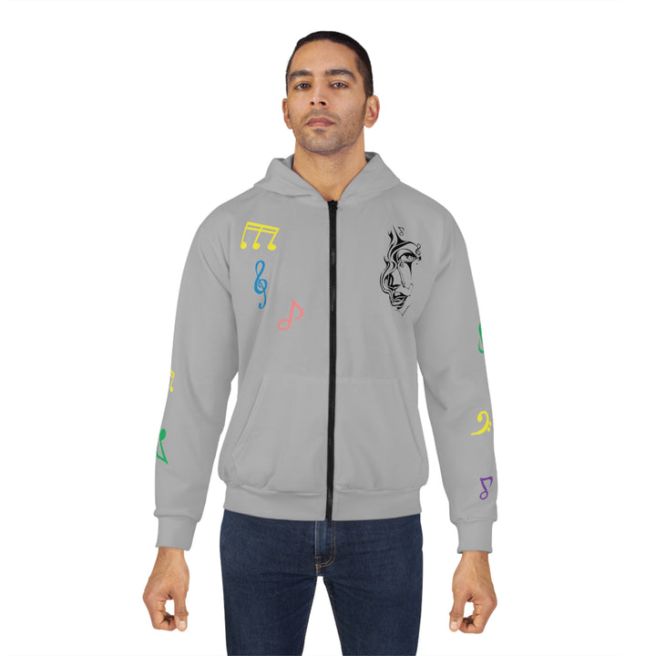 Make Life Beautiful-Unisex Zip Hoodie (AOP)