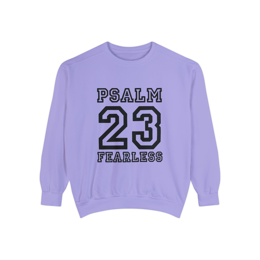 Psalm 23 Unisex Garment-Dyed Sweatshirt