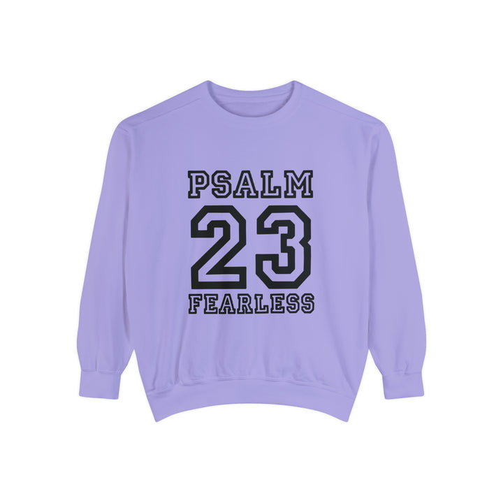 Psalm 23 Unisex Garment-Dyed Sweatshirt