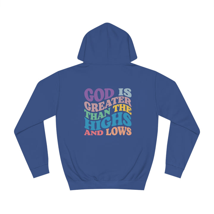 God Is Greater Unisex College Hoodie