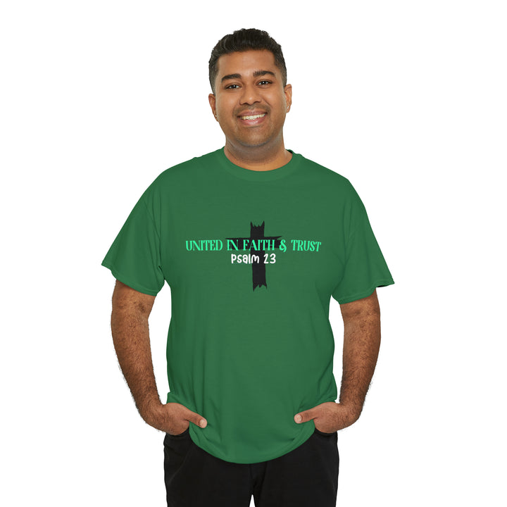 UNITED IN FAITH & TRUST-Unisex Heavy Cotton Tee
