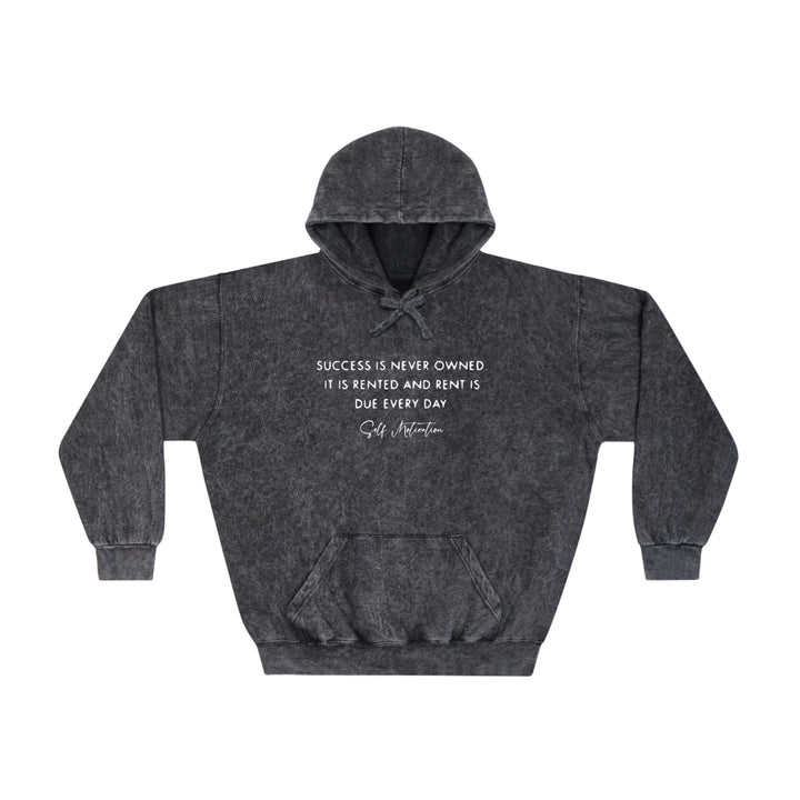 SUCCESS IS RENTED-Unisex Mineral Wash Hoodie