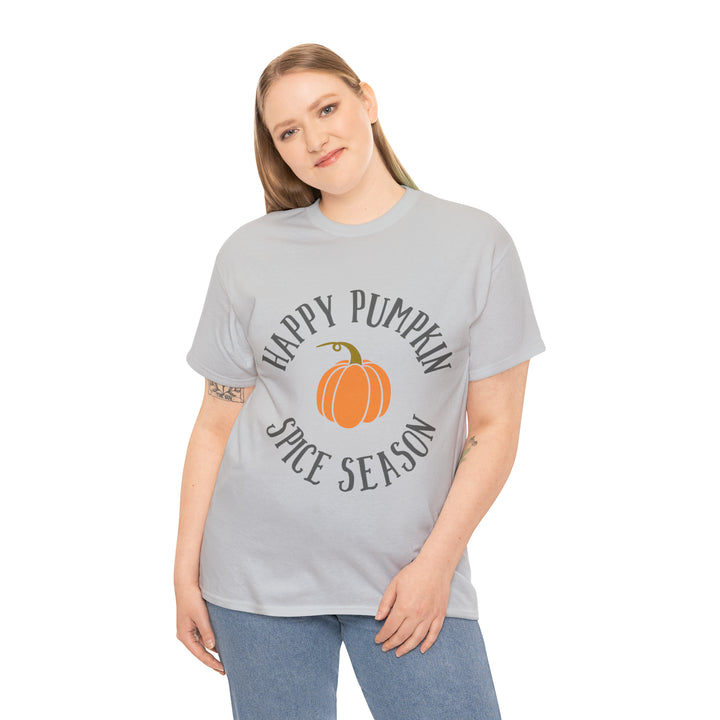 Happy Pumpkin=Unisex Heavy Cotton Tee