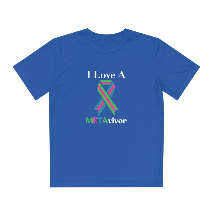 I Love A METAvivor Youth Competitor Tee