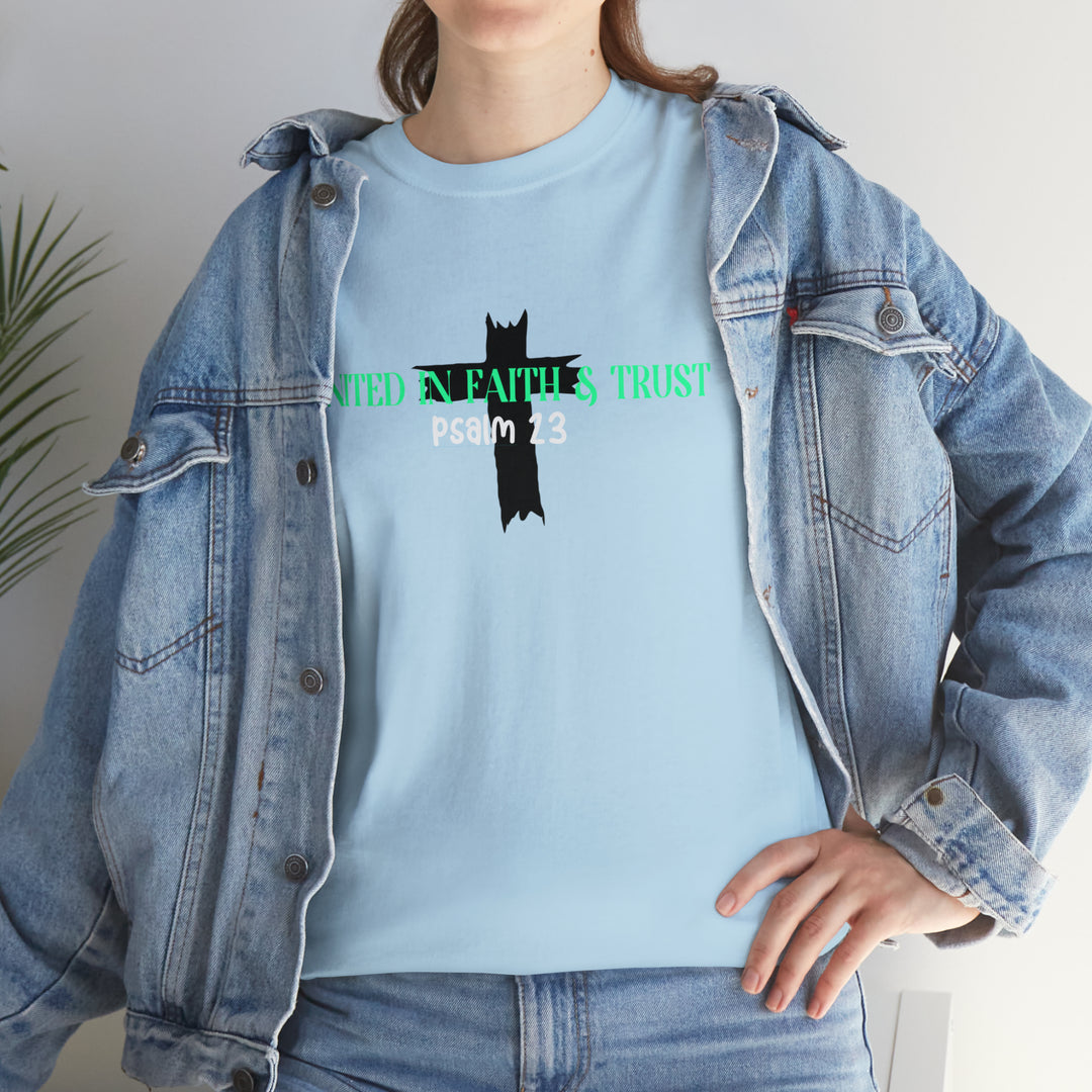 UNITED IN FAITH & TRUST-Unisex Heavy Cotton Tee
