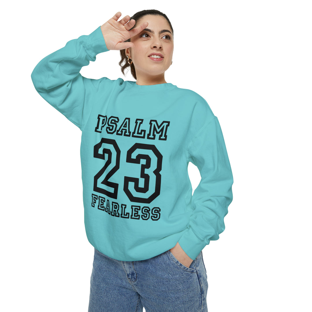 Psalm 23 Unisex Garment-Dyed Sweatshirt