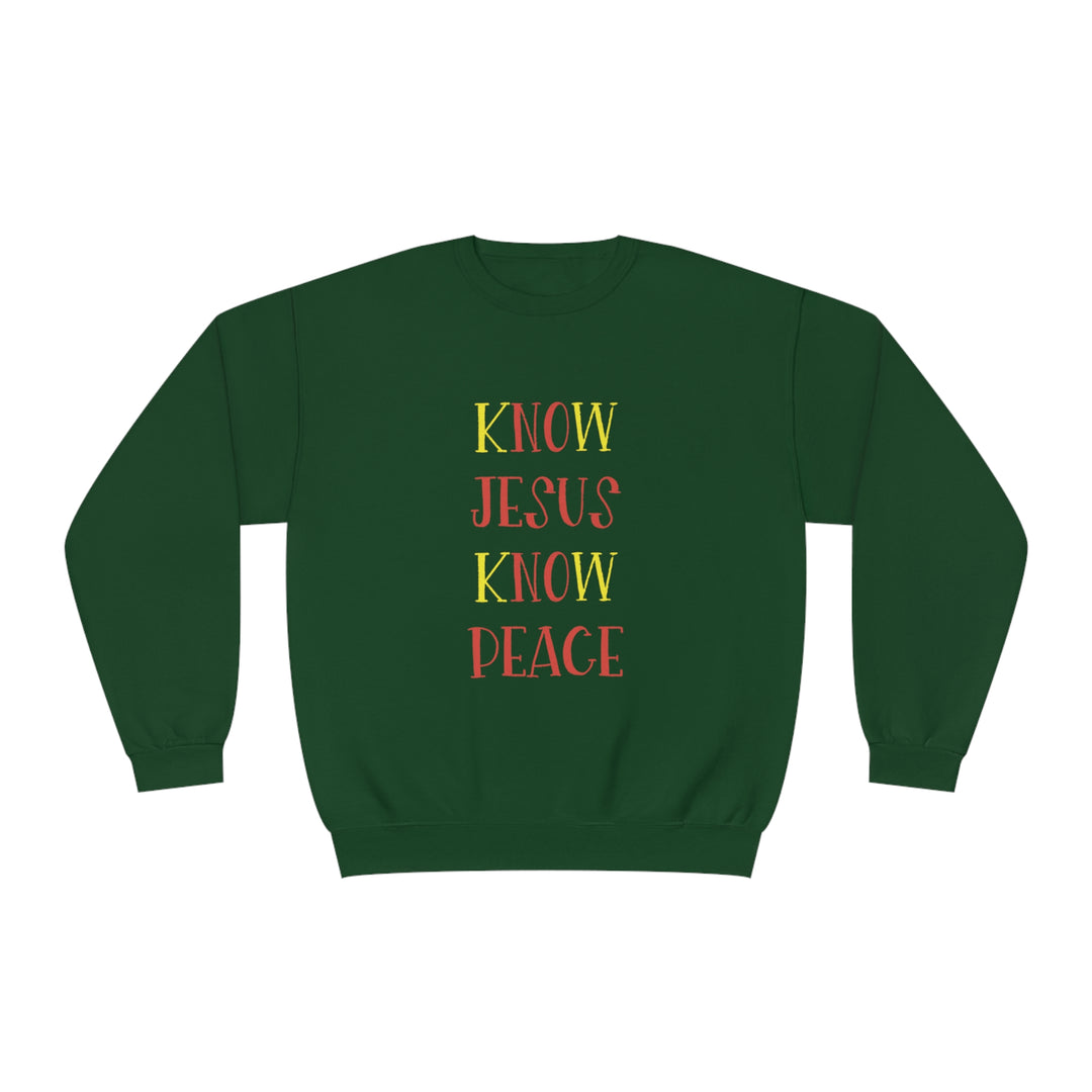 Know Jesus-Unisex NuBlend® Crewneck Sweatshirt