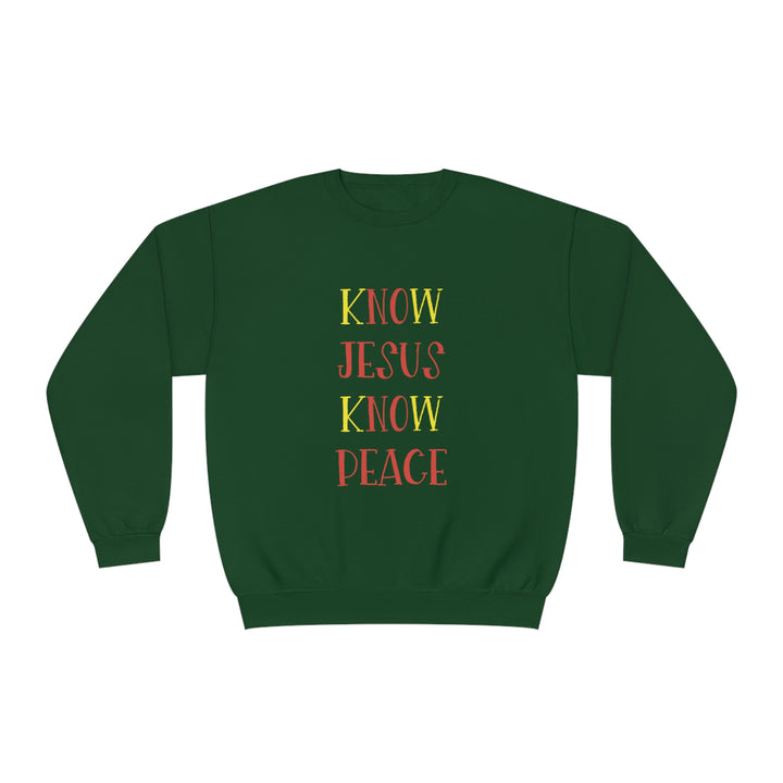 Know Jesus-Unisex NuBlend® Crewneck Sweatshirt