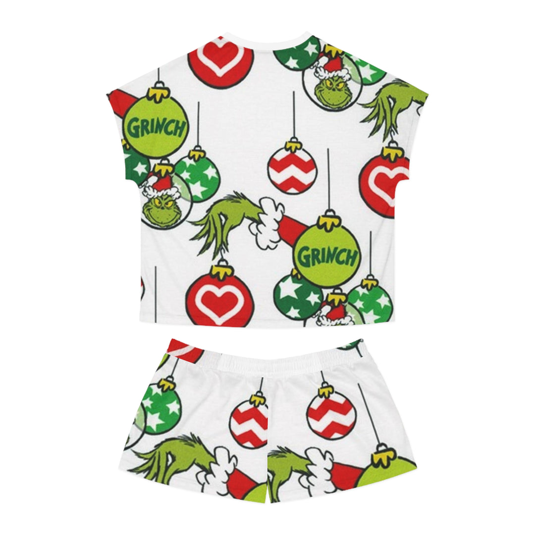 Grinch Women's Short Pajama Set (AOP)
