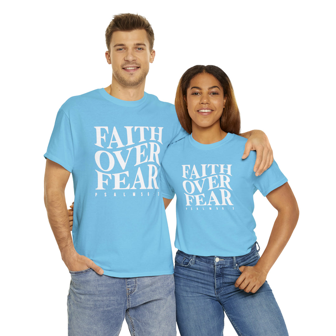 Faith Over Fear-Unisex Heavy Cotton Tee