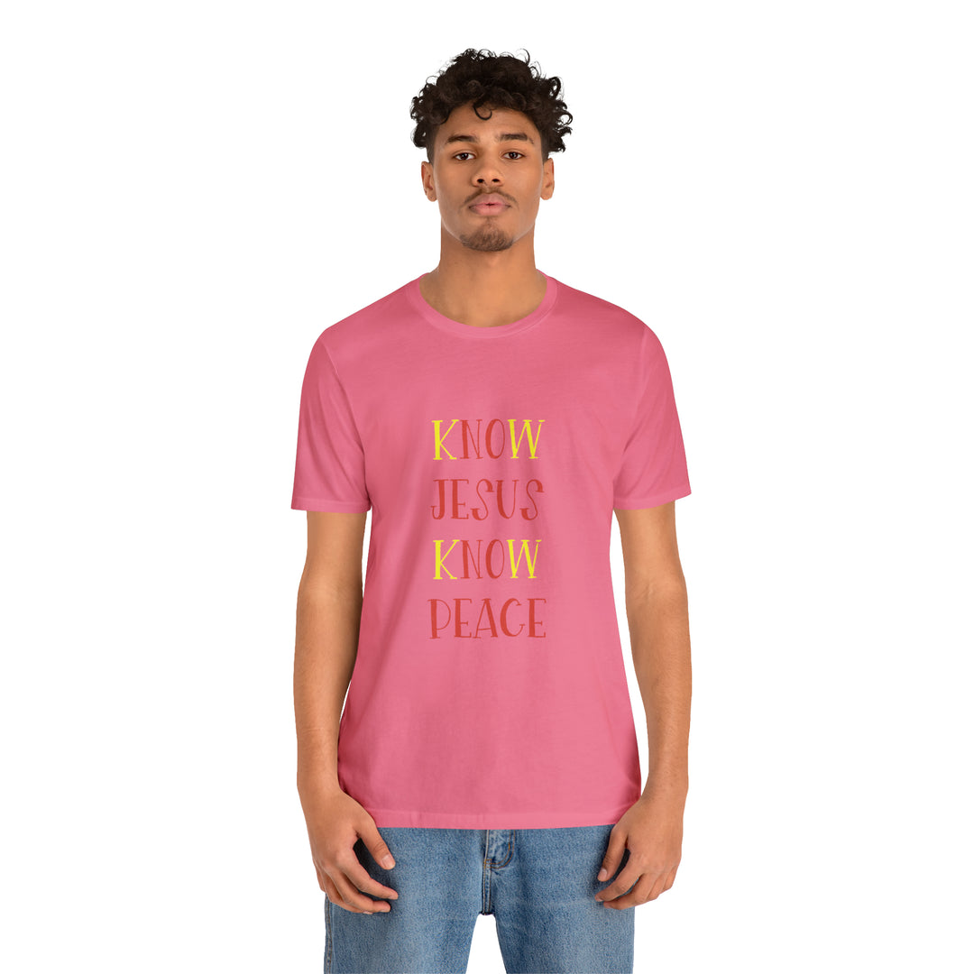 Know Jesus-Unisex Jersey Short Sleeve Tee