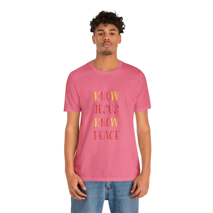 Know Jesus-Unisex Jersey Short Sleeve Tee