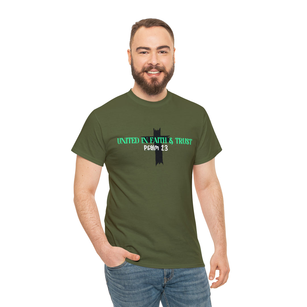 UNITED IN FAITH & TRUST-Unisex Heavy Cotton Tee