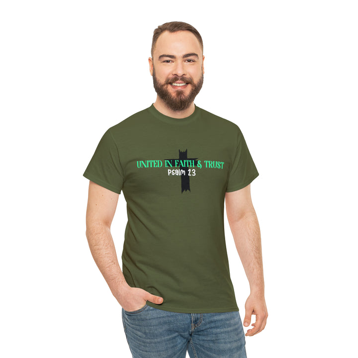 UNITED IN FAITH & TRUST-Unisex Heavy Cotton Tee