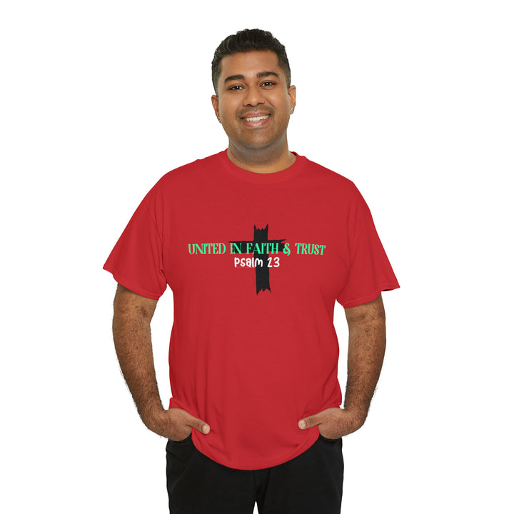 UNITED IN FAITH & TRUST-Unisex Heavy Cotton Tee