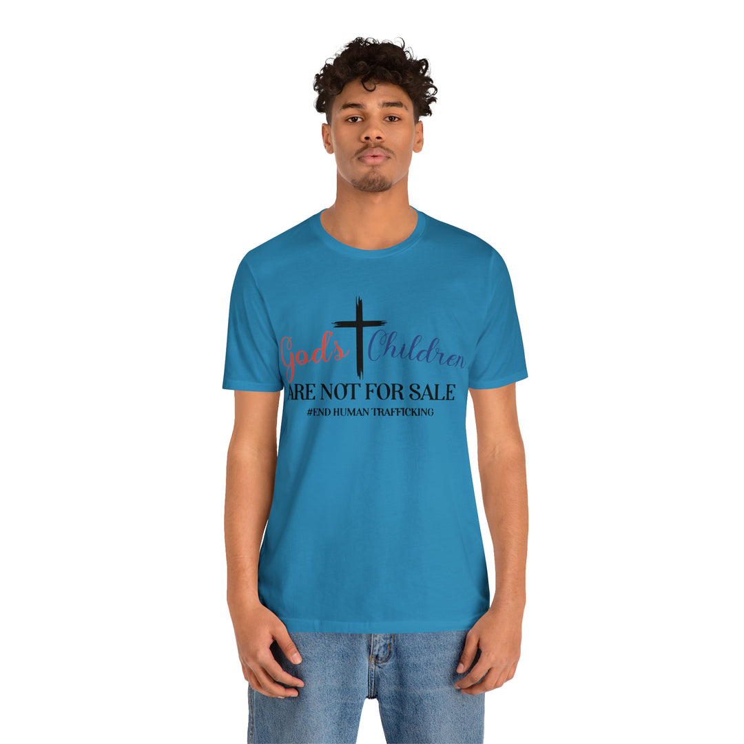 End Human trafficking-Unisex Jersey Short Sleeve Tee
