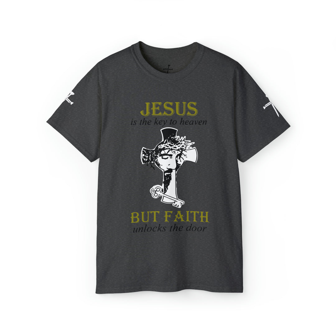 JESUS IS KEY=Unisex Ultra Cotton Tee