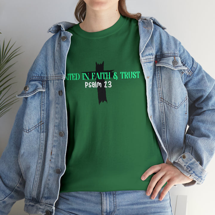 UNITED IN FAITH & TRUST-Unisex Heavy Cotton Tee
