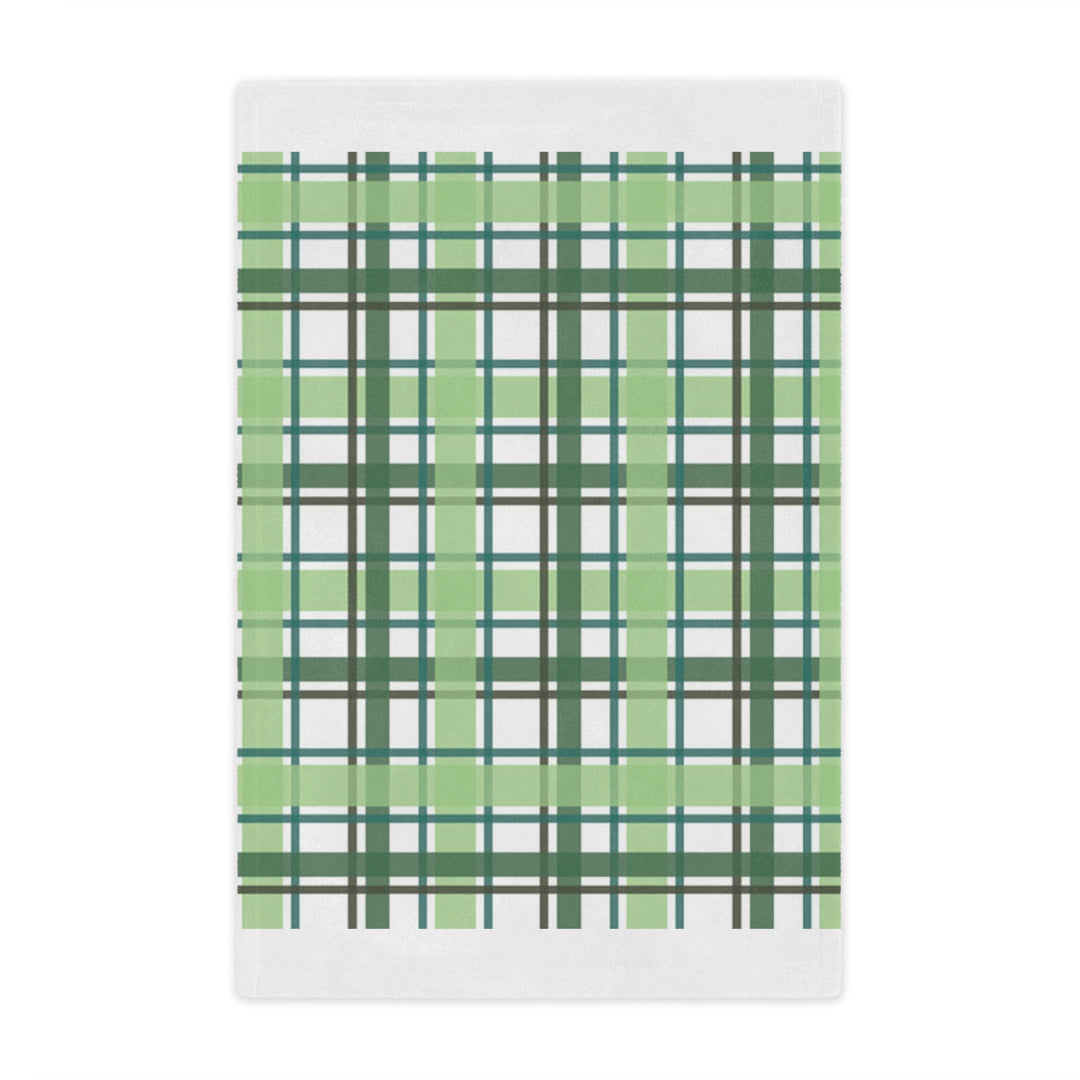 Green Plaid Minky Blanket